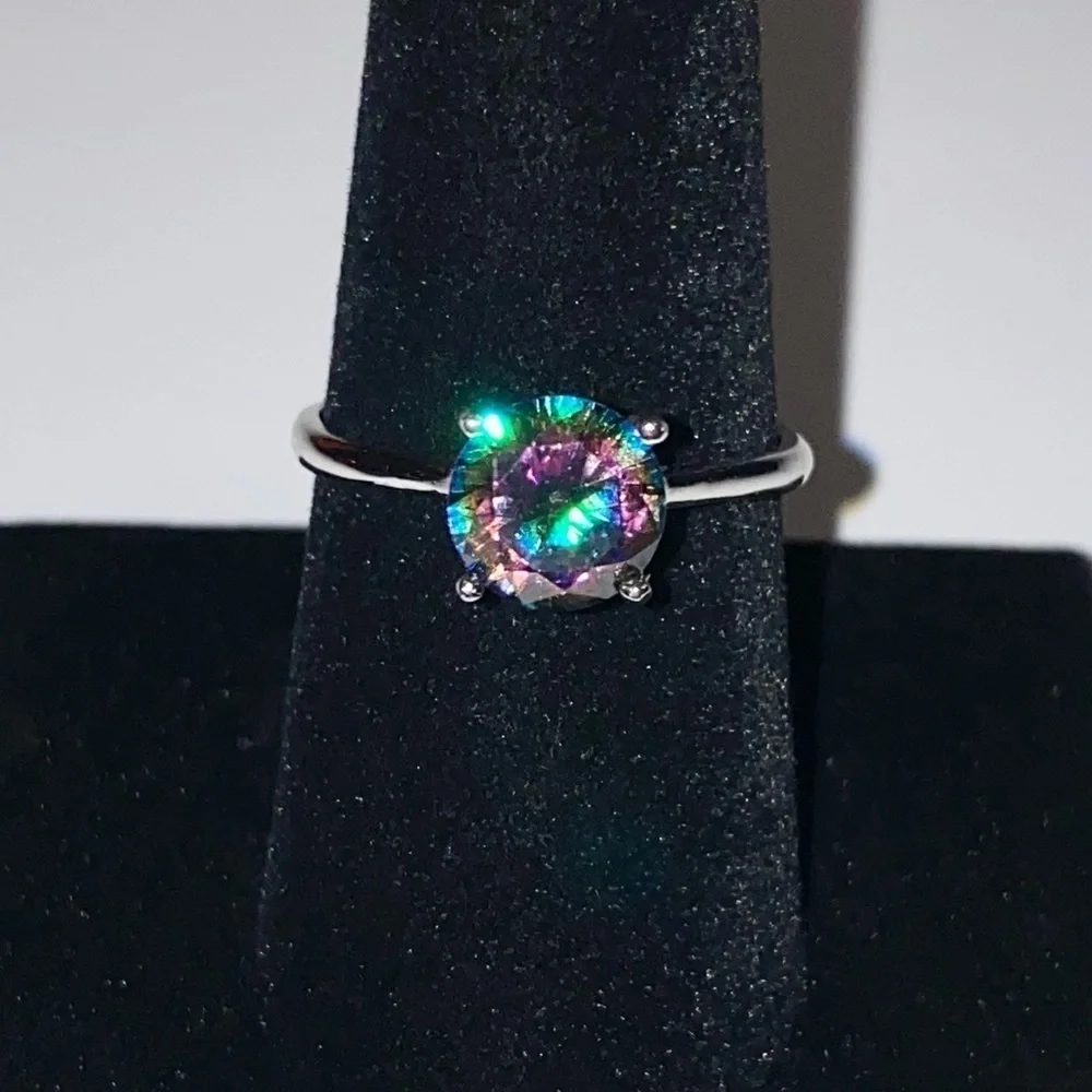 Mystic Rainbow Topaz Gemstone Fashion Ring ~ Brand New